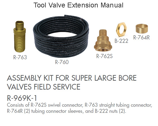 Haltec Valve Extension Assembly Kit R-969K-1